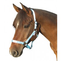Paardenhalster nylon lichtblauw Cob (2)