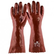 PVC Werkhandschoen rood, 40 cm