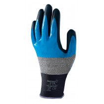 Handschoen SHOWA 376 Multi Fluid Pro zwart/blauw mt L